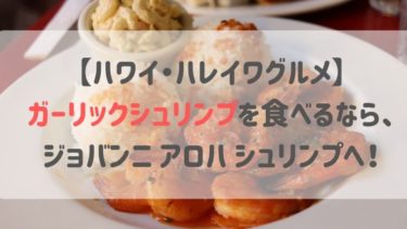 【ハワイ・ハレイワグルメ】ガーリックシュリンプを食べるなら、ジョバンニへ！