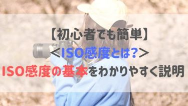 【初心者でも簡単】＜ISO感度とは？＞ISO感度の基本をわかりやすく説明　