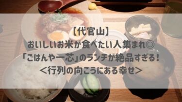 【代官山】おいしいお米が食べたい人集まれ♡「ごはんや一芯」のランチが絶品すぎる！＜行列の向こうにある幸せ＞