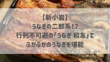 【新小岩】うなぎの二郎系！？行列不可避の「うなぎ 和友」でふかふかのうなぎを堪能