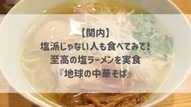 【関内】塩派じゃない人も食べてみて！コク深い塩ラーメン『地球の中華そば』