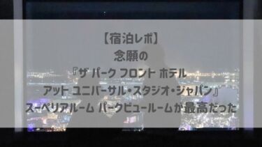 【宿泊レポ】念願の『ザ パーク フロント ホテル アット ユニバーサル・スタジオ・ジャパン』スーペリアルーム パークビュールームが最高だった