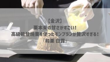 【金沢】栗本来の甘さがすごい！高級能登焼栗を使ったモンブランが贅沢すぎる♡『和栗 白露』