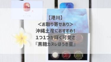 【港川】＜お取り寄せあり＞沖縄土産におすすめ！１つ１つが輝く可愛さ♡『黒糖カヌレほうき星』