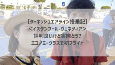 【ターキッシュエアライン搭乗記】＜イスタンブール〜ヴェネツィア＞評判良いけど実際どう？エコノミークラスで初フライト