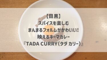 【目黒】スパイスを楽しむ！まんまるフォルムがかわいい♡映えるキーマカレー『TADA CURRY（タダ カリー）』