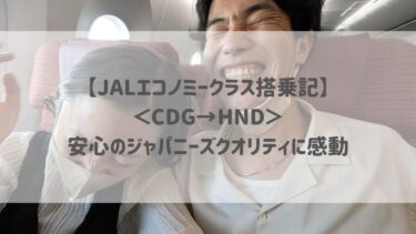 【JALエコノミークラス搭乗記】＜CDG→HND＞安心のジャパニーズクオリティに感動