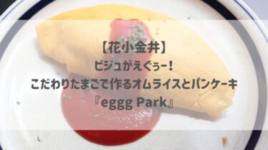 【花小金井】ビジュがえぐぅ〜！こだわりたまごで作るオムライスとパンケーキ『eggg Park』