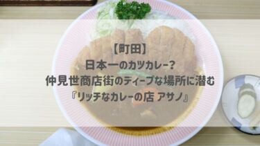 【町田】日本一のカツカレー？仲見世商店街のディープな場所に潜む『リッチなカレーの店 アサノ』