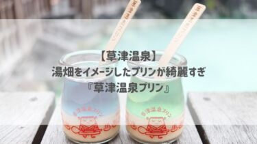 【草津温泉】湯畑をイメージしたプリンが綺麗すぎ『草津温泉プリン』