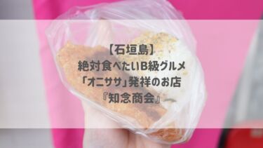 【石垣島】絶対食べたいB級グルメ「オニササ」発祥のお店『知念商会』