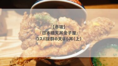 【赤坂】『日本橋天丼金子屋』コスパ抜群の天ばら丼（上）