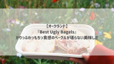 【オークランド】『Best Ugly Bagels』かりっふわっもちっ食感のベーグルが堪らない美味しさ♡